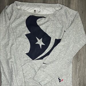 Gray Long Sleeve Shirt with Logo